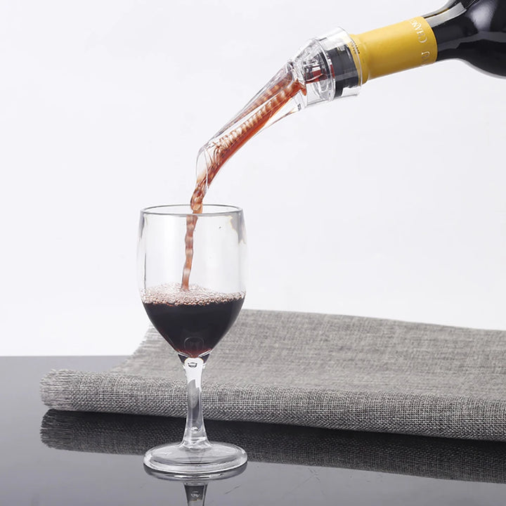 UPORS Wine Aerator Pourer Premium Aerating Pourer Red Wine Decanter Cap Spout Stopper Bottle Mouth Dispenser Decanter Spout