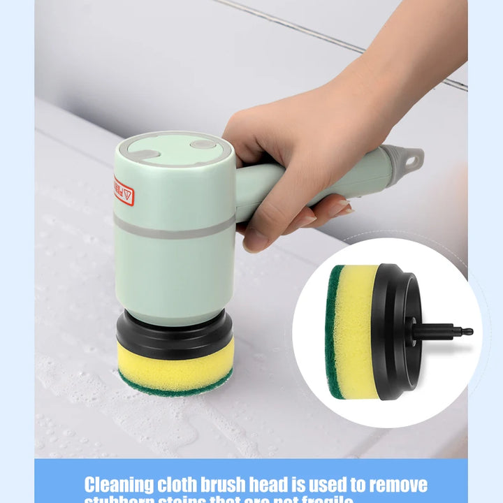 Electric Cleaning Brush Multi-functional Home USB Rechargeable Electric Rotary Scrubber Household Appliances Cleaning Gadget