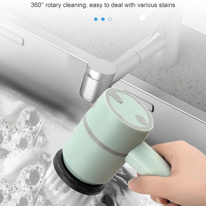 Electric Cleaning Brush Multi-functional Home USB Rechargeable Electric Rotary Scrubber Household Appliances Cleaning Gadget