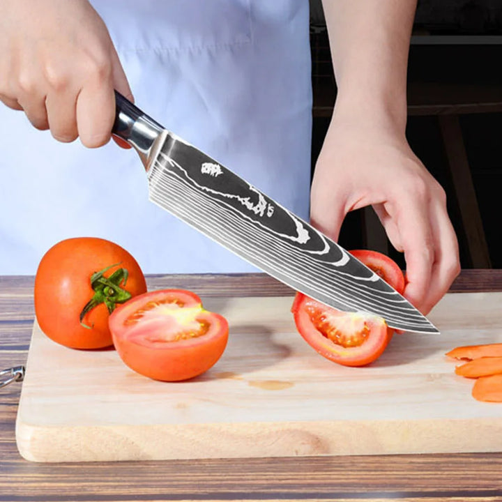 Sharp Kitchen Knives Cleaver Meat Fish Fruit Bread Knife Butcher Boning Japanese Knife Chef Cooking Cleaver Laser Damascus Knife